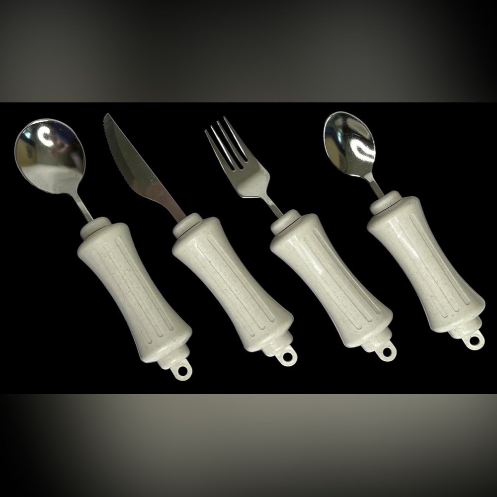 Ableware‎ Utensil Set of 4 For Arthritis Disabled Large Handles